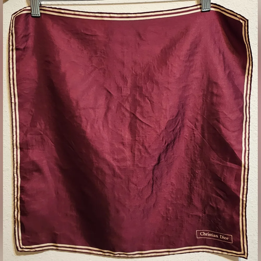 CHRISTIAN DIOR SILK SCARF